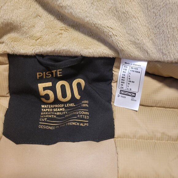 Lady's warm and waterproof ski and snowboard jacket, 500. Size L - Picture 4 of 5